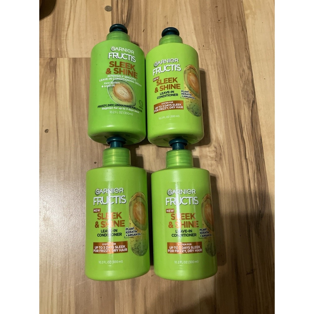 4 Garnier Fructis Sleek & Shine Intensely  Leave-In Conditioning